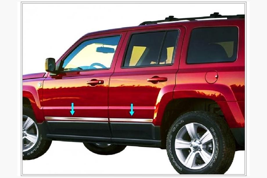 Jeep Cherokee/Liberty 2007-2013 Listwy Drzwi Stal Nierdzewna Image