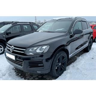 Deflektory szyb z listwą chromowaną (4 szt, HIC) Volkswagen Touareg 2010-2018 zdjęcia 4