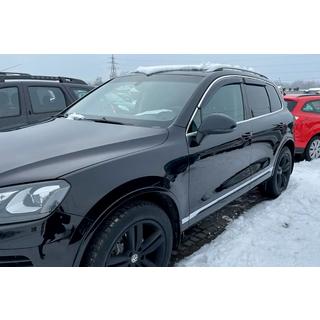Deflektory szyb z listwą chromowaną (4 szt, HIC) Volkswagen Touareg 2010-2018 zdjęcia 1