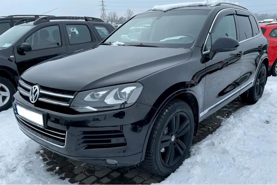 Volkswagen Touareg 2010-2018 Deflektory szyb z listwą chromowaną (4 szt, HIC) Zdjęcia 4