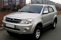 Toyota Fortuner 2006-2015 Deflektory Okien (4 szt, HIC) zdjęcia 1