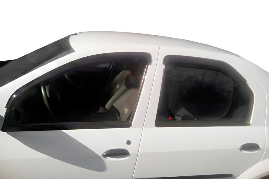 Dacia Logan I 2008-2012 Deflektory Okien (4 szt, HIC) Image