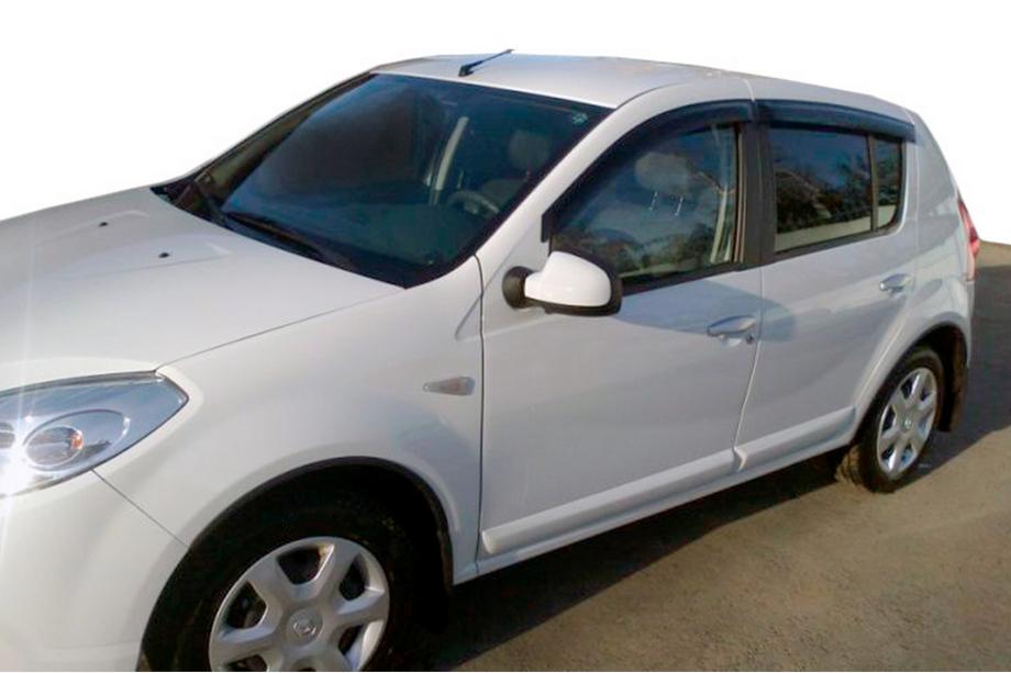 Dacia Sandero 2007-2013 Deflektory Okien (4 szt, HIC) Image