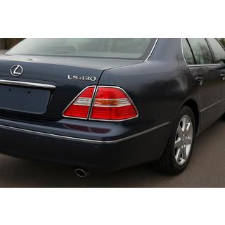 Chromowane nakładki na tylne lampy (2 szt., plastik) Lexus LS 2001-2006 zdjęcia 1