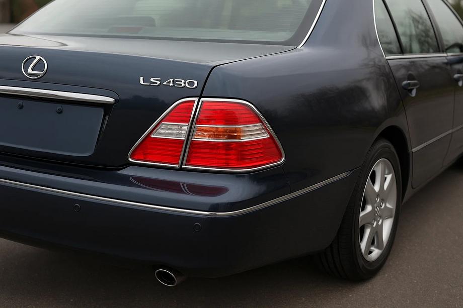Lexus LS 2001-2006 Chromowane nakładki na tylne lampy (2 szt., plastik) Image