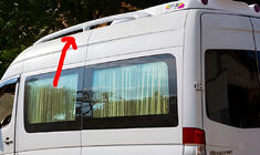 Mercedes Sprinter W906 2006–2018 Relingi dachowe (zagruntowane do lakierowania) zdjęcia 1