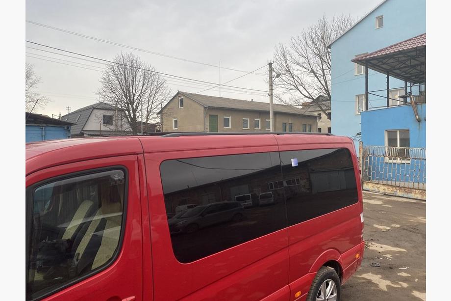 Mercedes Sprinter W906 2006–2018 Relingi Dachowe DD 265 cm, Czarny Mat, Noga Żeliwna Zdjęcia 4