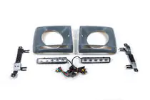 Mercedes G class W463 1990-2018 Nakładki na reflektory z LED (5 diod, komplet) zdjęcia 2