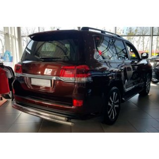 Tylny ochraniacz AK002-double (2 szt., stal nierdzewna) Toyota Land Cruiser 200 2007-2021 zdjęcia 2