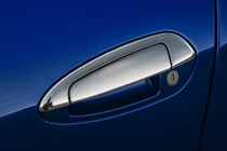 Fiat Punto Grande/EVO 2006-2018 Nakładki na klamki drzwi chromowane z górną częścią (4-drzwiowe, stal nierdzewna) Carmos - Turecka Stal Nierdzewna zdjęcia 1
