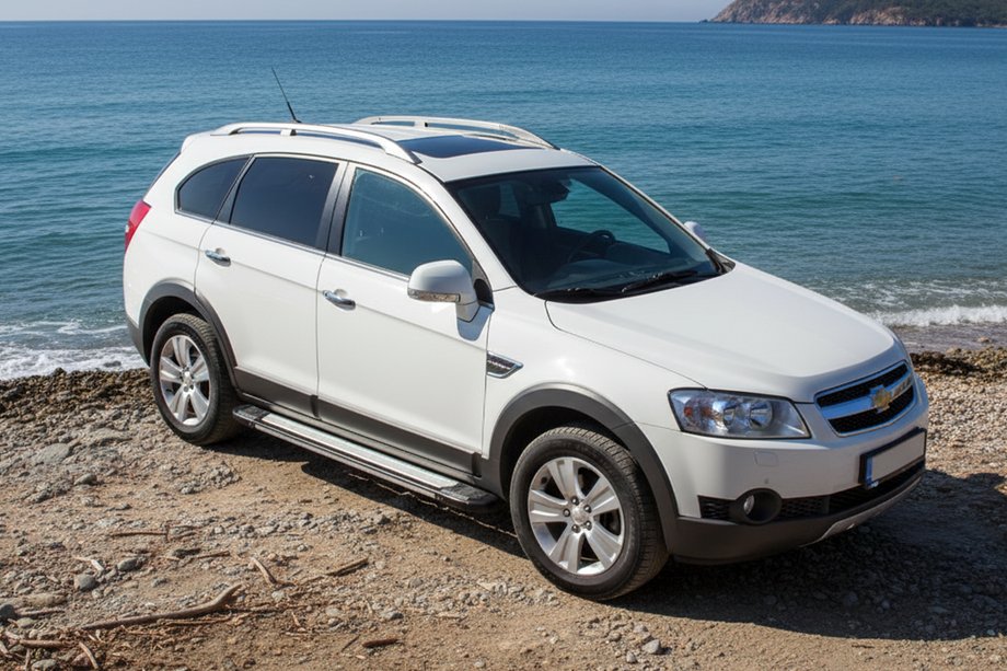 Chevrolet Captiva 2006-2019 Progi Boczné Rainbow (2 szt., Aluminium) Image