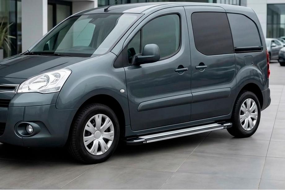 Peugeot Partner Tepee 2008-2018 Progi Boczné Rainbow (2 szt., Aluminium) Image