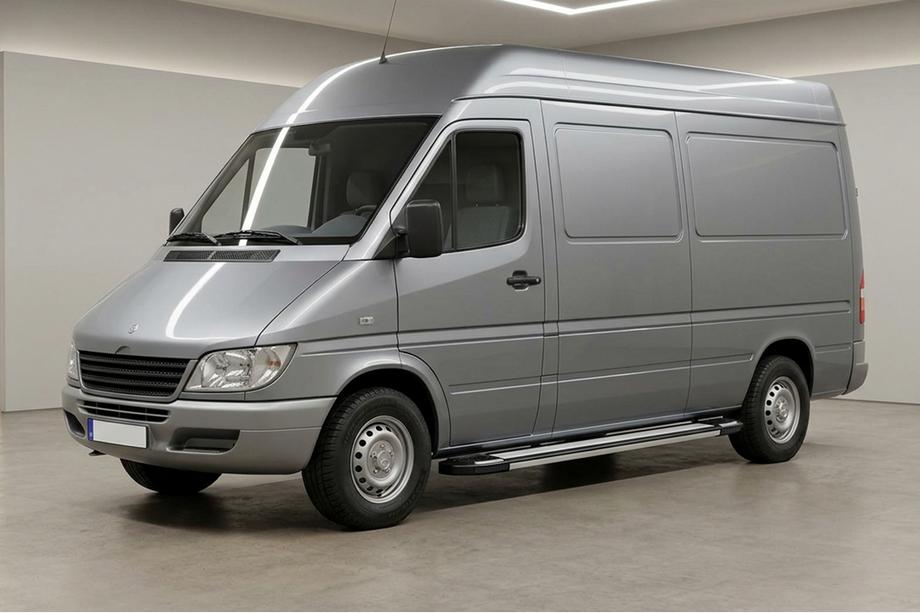 Mercedes Sprinter W901/902/903/904/905 1995–2006 Progi Boczné Rainbow (2 szt., aluminium) Image