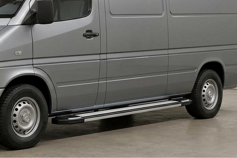 Volkswagen LT 1995-2006 Progi Boczné Rainbow (2 szt., Aluminium) Image