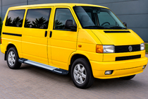 Volkswagen T4 Transporter 1990-2003 Progi Boczné Rainbow (2 szt., Aluminium) Długa Baza zdjęcia 1