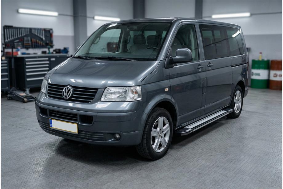 Volkswagen T5 Transporter 2003-2010 Progi Boczné Rainbow (2 szt., Aluminium) Zdjęcia 1