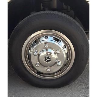 Kołpaki ze stali nierdzewnej Exclusive V1 (2-częściowe, 4 szt.) Mercedes Sprinter W906 2006–2018 zdjęcia 3