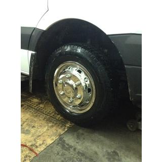 Kołpaki ze stali nierdzewnej Exclusive V1 (2-częściowe, 4 szt.) Volkswagen Crafter 2006-2016 zdjęcia 2
