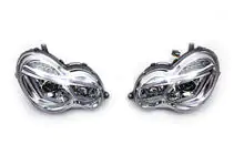 Mercedes C-class W203 2000-2007 Reflektory przednie z LED światłami do jazdy dziennej (2 szt.) zdjęcia 2