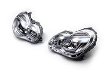 Mercedes C-class W203 2000-2007 Reflektory przednie z LED światłami do jazdy dziennej (2 szt.) Przyciemniane zdjęcia 4