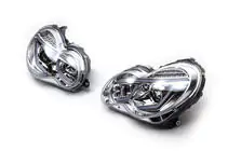 Mercedes C-class W203 2000-2007 Reflektory przednie z LED światłami do jazdy dziennej (2 szt.) zdjęcia 4