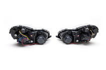 Mercedes C-class W203 2000-2007 Reflektory przednie z LED światłami do jazdy dziennej (2 szt.) Przyciemniane zdjęcia 5