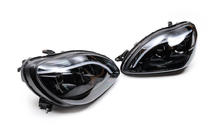 Mercedes S-class W220 1998-2005 Reflektory przednie z LED światłami do jazdy dziennej (2 szt) zdjęcia 3