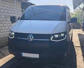 Volkswagen T6 2015-2024 Reflektory przednie z LED światłami do jazdy dziennej Black (2015-2019, 2 szt.) zdjęcia 7