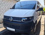 Volkswagen T6 2015-2024 Reflektory przednie z LED światłami do jazdy dziennej Black (2015-2019, 2 szt.) zdjęcia 2
