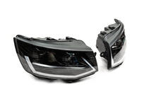 Volkswagen T6 2015-2024 Reflektory przednie z LED światłami do jazdy dziennej Black (2015-2019, 2 szt.) zdjęcia 5