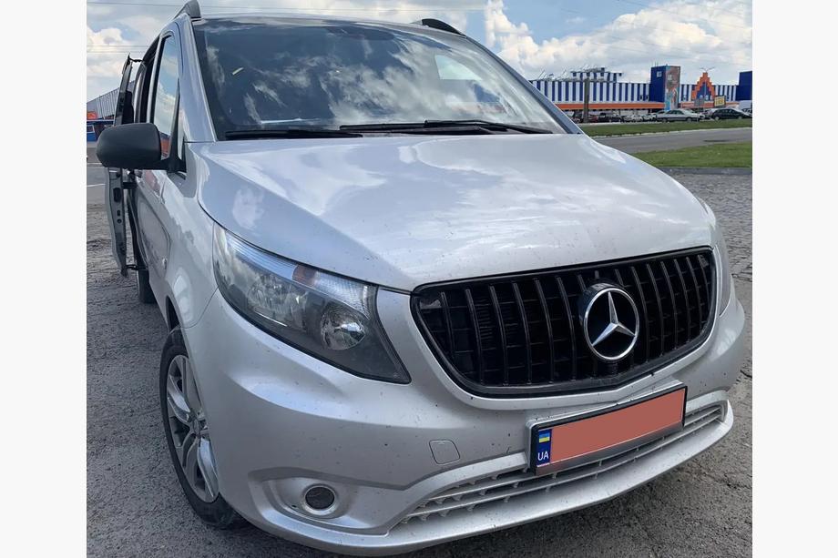 Mercedes Vito/V-class W447 2014- Przedni Grill GT Panamericana Czarny (2014-2023 do Vito W447) Zdjęcia 1