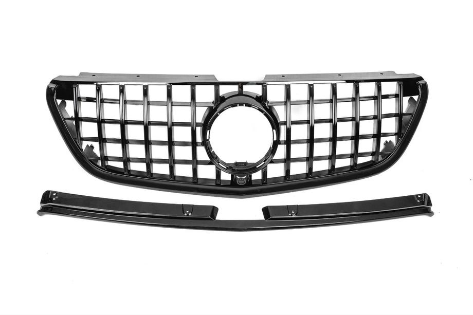 Mercedes Vito/V-class W447 2014- Przedni Grill GT Panamericana Czarny (2014-2023 do Vito W447) Zdjęcia 2