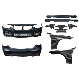 Zestaw body kit z błotnikami (F80 M3) BMW 3 Series F30/F31 2012-2019 zdjęcia 2