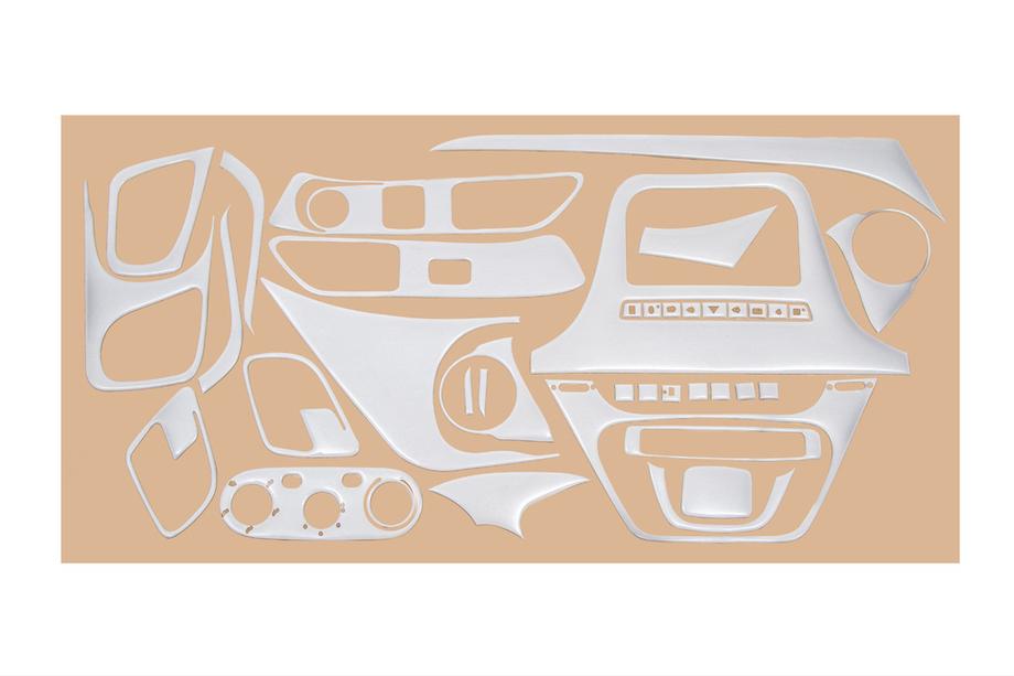 Iveco Daily 2014- Nakładki na Deskę Rozdzielczą Drewno Image