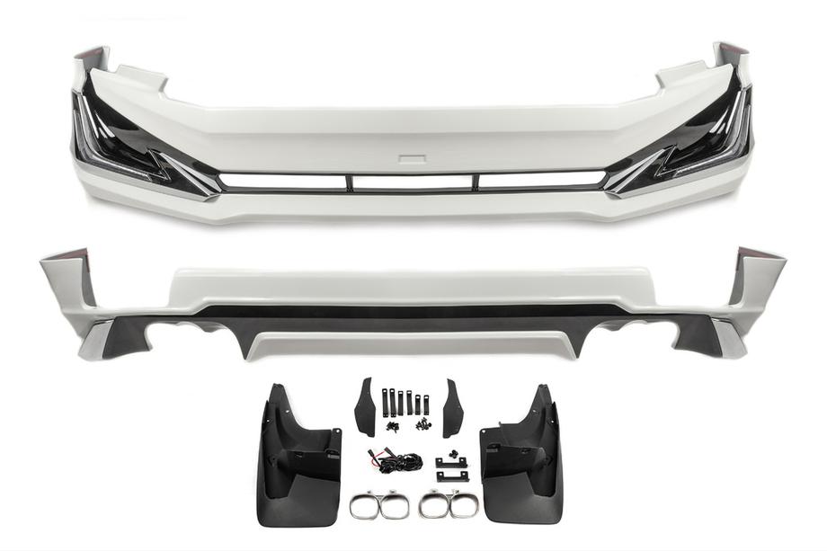 Toyota Land Cruiser Prado 150 2009-2023 Nakładki na przedni i tylny zderzak Modelista V3-LED (2017-) Image