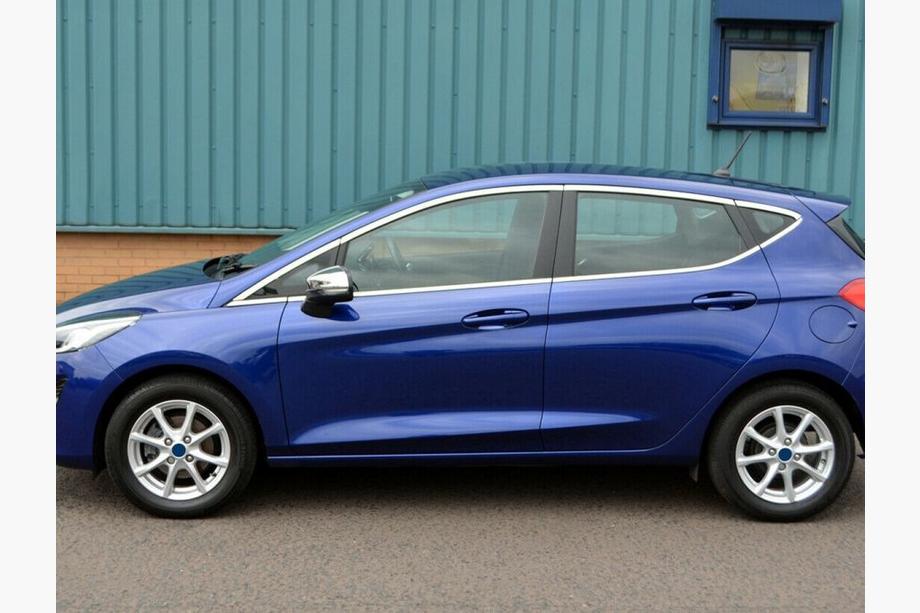 Ford Fiesta 2017- Kompletne listwy okienne OmsaLine (16 szt, stal nierdzewna) Image