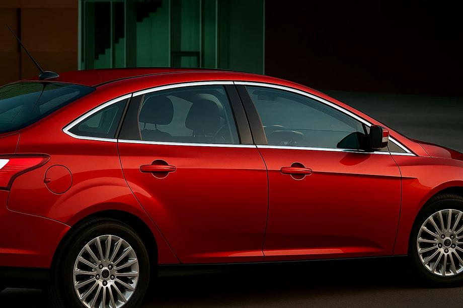 Ford Focus III 2011-2017 Kompletny zestaw listew okiennych ze stali nierdzewnej do Sedan (12 szt.) Image