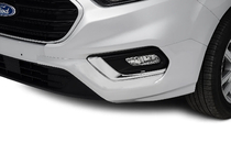 Ford Custom 2013-2022 Nakładki na światła przeciwmgielne 2018+ (2 szt., Stal Nierdzewna) OmsaLine - Włoska Stal Nierdzewna zdjęcia 1