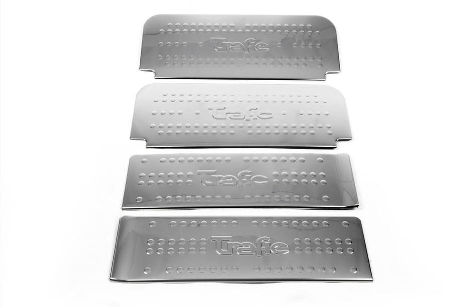 Renault Trafic 2001–2015 Nakładki progowe OmsaLine (stal nierdzewna) Zestaw 3 sztuki Zdjęcia 2