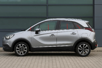Opel Crossland X 2017-2024 Dolne listwy szyb stal nierdzewna (8 szt.) Carmos - Turecka Stal Nierdzewna zdjęcia 1