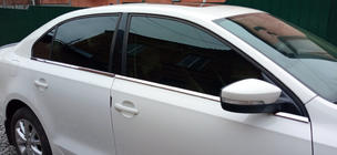 Volkswagen Jetta 2011-2018 Dolne listwy okien nierdzewne (6 szt.) Carmos - Turecka Stal Nierdzewna zdjęcia 1