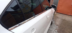 Volkswagen Jetta 2011-2018 Dolne listwy okien nierdzewne (6 szt.) Carmos - Turecka Stal Nierdzewna zdjęcia 2
