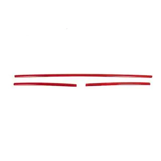 Nakładki na kratkę zderzaka 2015-2019 (3 szt, Czerwone) Volkswagen T6 2015-2024 zdjęcia 2