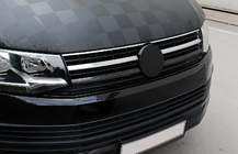 Volkswagen T6 2015-2024 Nakładki na dolną kratkę 2015-2019 (2 szt, karbon) zdjęcia 3