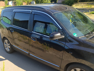 Dacia Lodgy 2012-2022 Deflektory szyb z listwą chromowaną (4 szt, Niken) zdjęcia 1