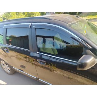Deflektory szyb z listwą chromowaną (4 szt, Niken) Dacia Lodgy 2012-2022 zdjęcia 4
