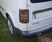 Volkswagen Caddy 2004-2010 Chromowane Nakładki na Lampy Tylne V2 (2 szt., Stal Nierdzewna) Carmos - Turecka Stal Nierdzewna zdjęcia 1