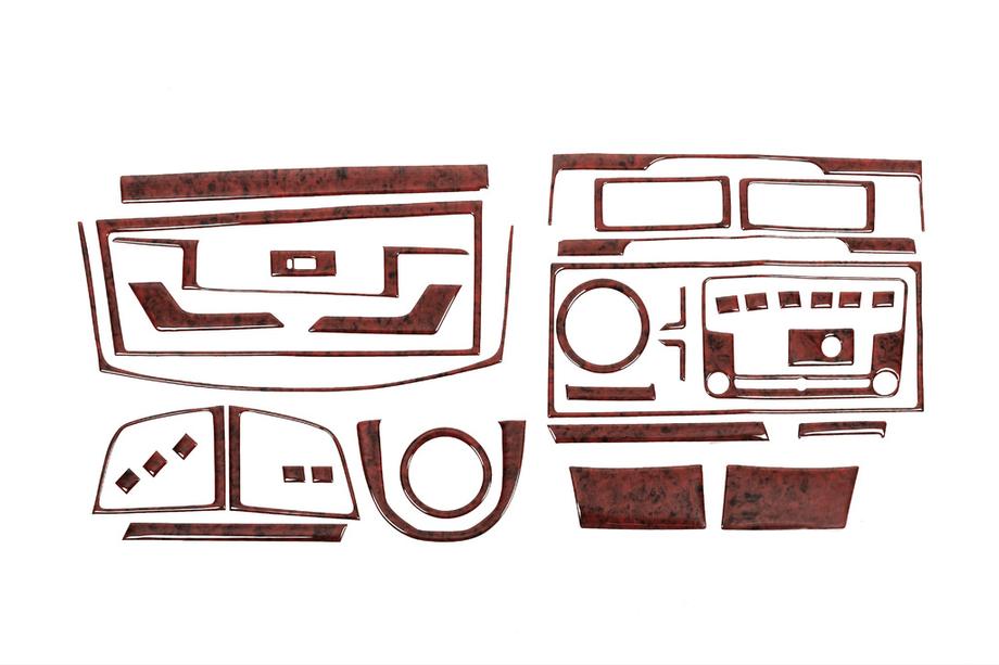 Volkswagen T6 2015-2024 Nakładki na Deskę Rozdzielczą (2015-2019) Aluminium Image