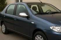 Fiat Albea 2002-2012 Nakladki na Lusterka (2011↗, 2 szt, plastik) Carmos - ABS zdjęcia 2