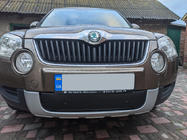 Skoda Yeti 2009-2017 Zimowa osłona grilla (dolna, 2009-2013) Matowy zdjęcia 1